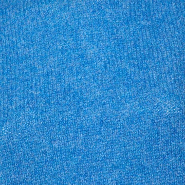 Pre Owned Miu Miu Blue Wool Sleeveless Sweater S