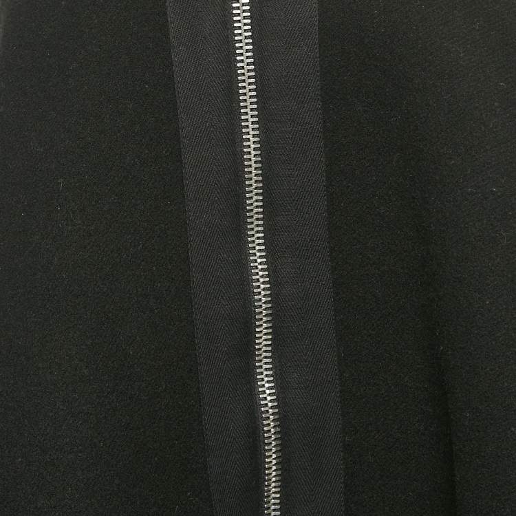 Pre Owned Miu Miu Black Wool Flared Mini Skirt M