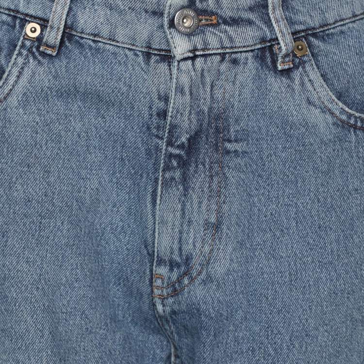 Pre Owned Miu Miu Light Blue Denim Kate Jeans S