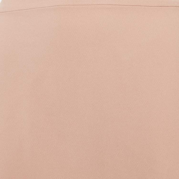 Pre Owned Miu Miu Pink Crepe Mini Skirt S