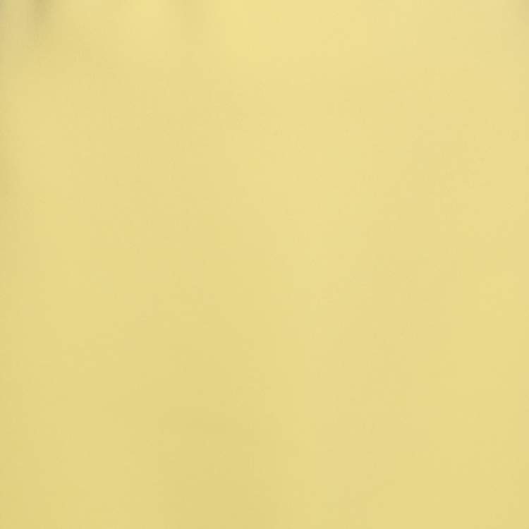 Pre Owned Miu Miu Pastel Yellow Crepe Studded Hem Mini Skirt S