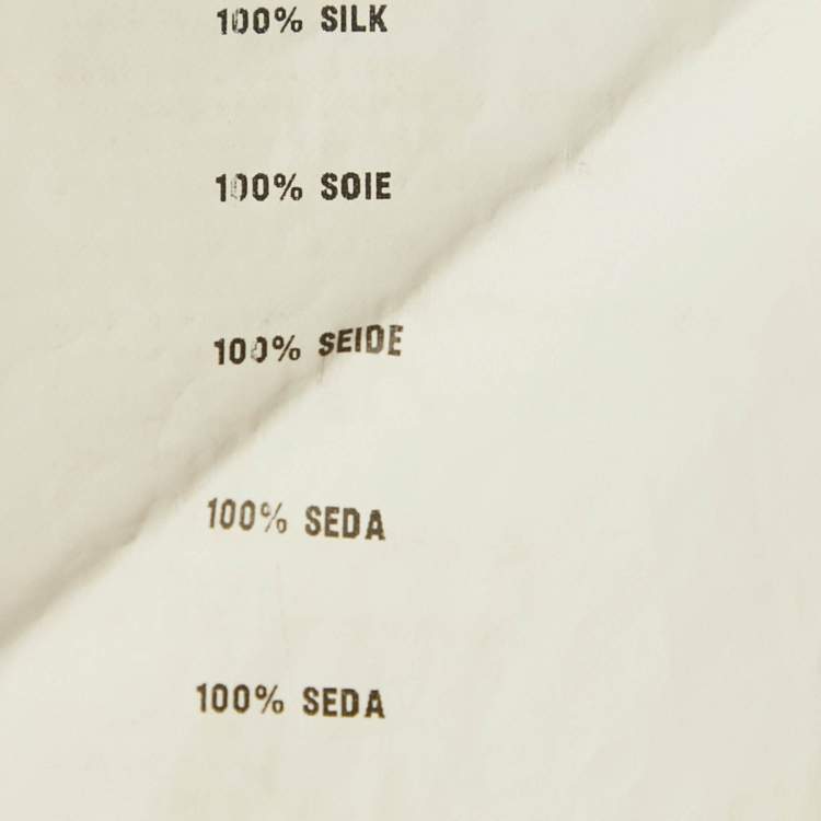 Pre Owned Miu Miu Cream Silk Pleated Sleeveless Shirt S