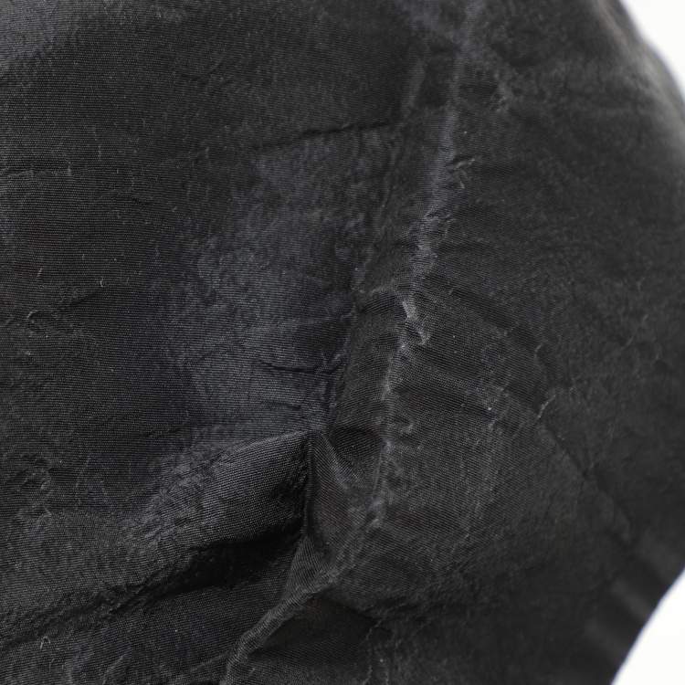Pre Owned Miu Miu Black Crepe Bow Mini Skirt S