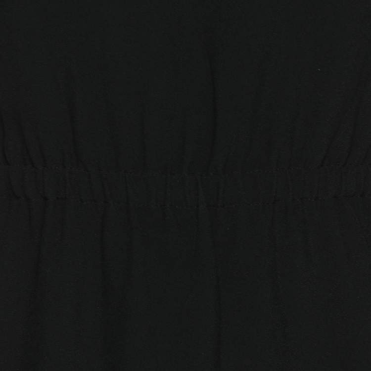 Pre Owned Miu Miu Black Crepe Dress XS