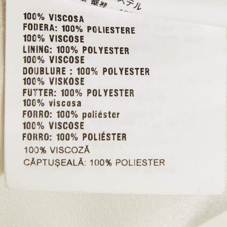 Pre Owned Miu Miu Blue Crepe Cut-Out Sleeve Mini Dress XS