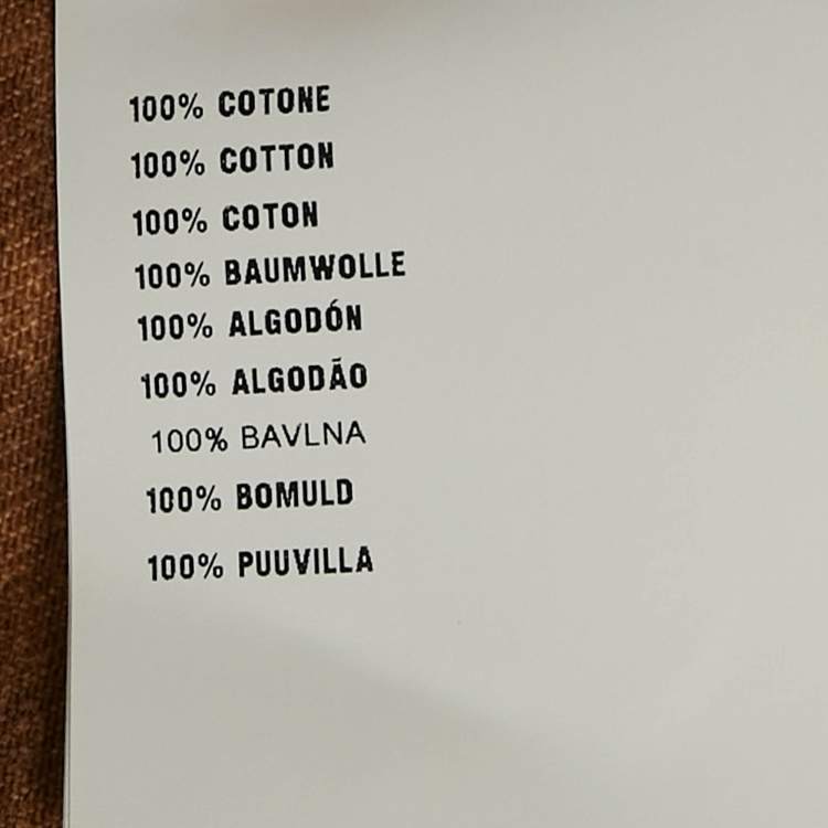 Pre Owned Miu Miu Brown Washed Cotton Logo Applique Crop Top S