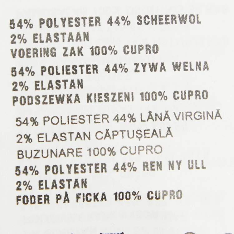 Pre Owned Miu Miu Black Wool blend Elastic Waist Pants S