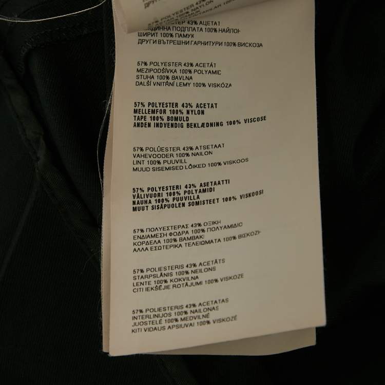 Pre Owned Miu Miu Black Synthetic Flared Mini Dress S