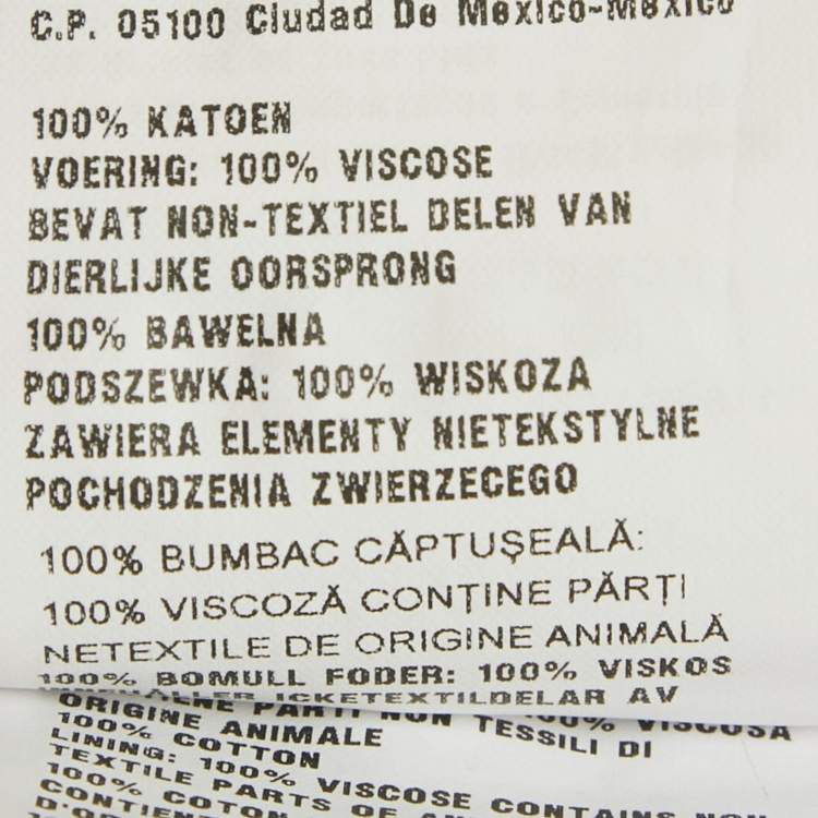 مملوكة مسبقًا Miu Miu Multicolour Floral Print Terry Coat S