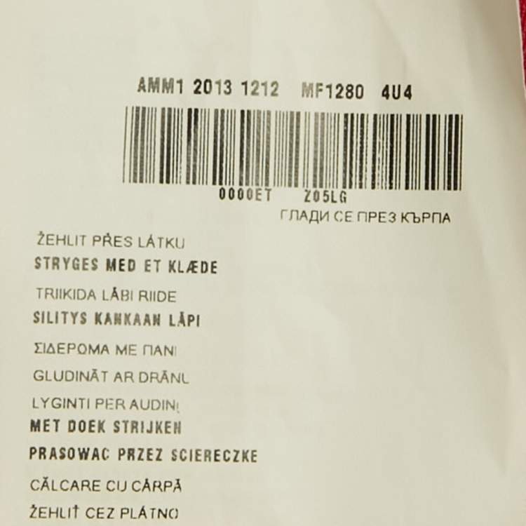 مملوكة مسبقًا فستان صغير ميو ميو كريب أحمر مفتوح الظهر متسع قصير