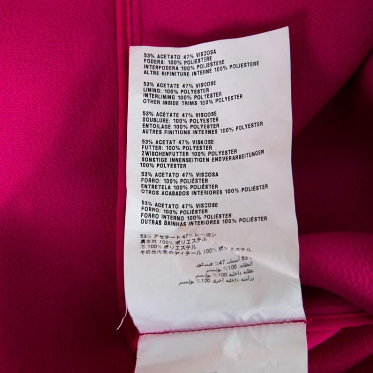Pre Owned Miu Miu Pink Ruffled Bow Detail Sleeveless Dress S