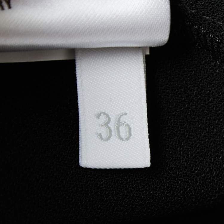Pre Owned Miu Miu Monochrome Crepe Sleeveless Top XS