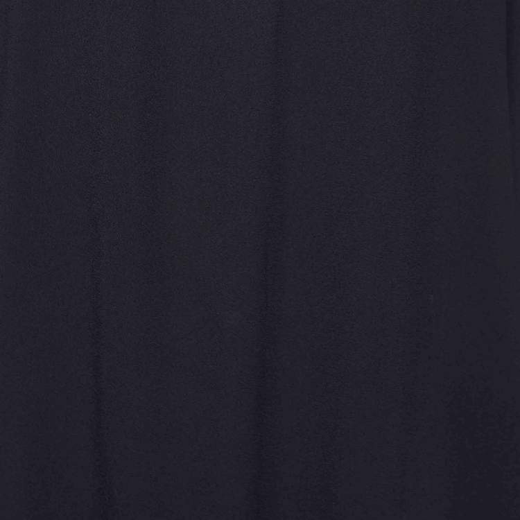 Pre Owned Miu Miu Black Silk Crepe & Tulle Embellished Detail Sleeveless Top M