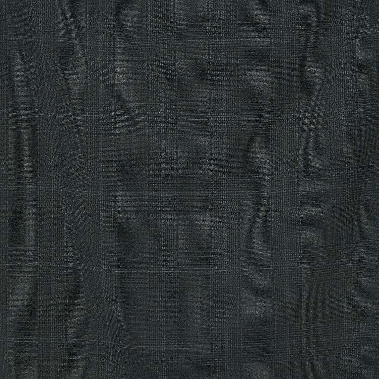 Pre Owned Miu Miu Grey Plaid Check Wool Blend Pencil Skirt XS