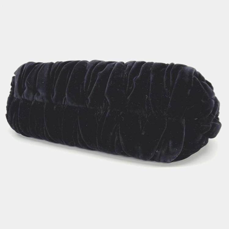 Pre Owned Miu Miu Black Velvet Shoulder Bag 