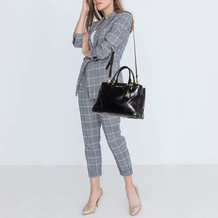 【関税&送料込】Miu Miu Miu Miu Palm Shopping Bag Buy Miu Miu Striped Corduroy Shopping Bag 'Cannella