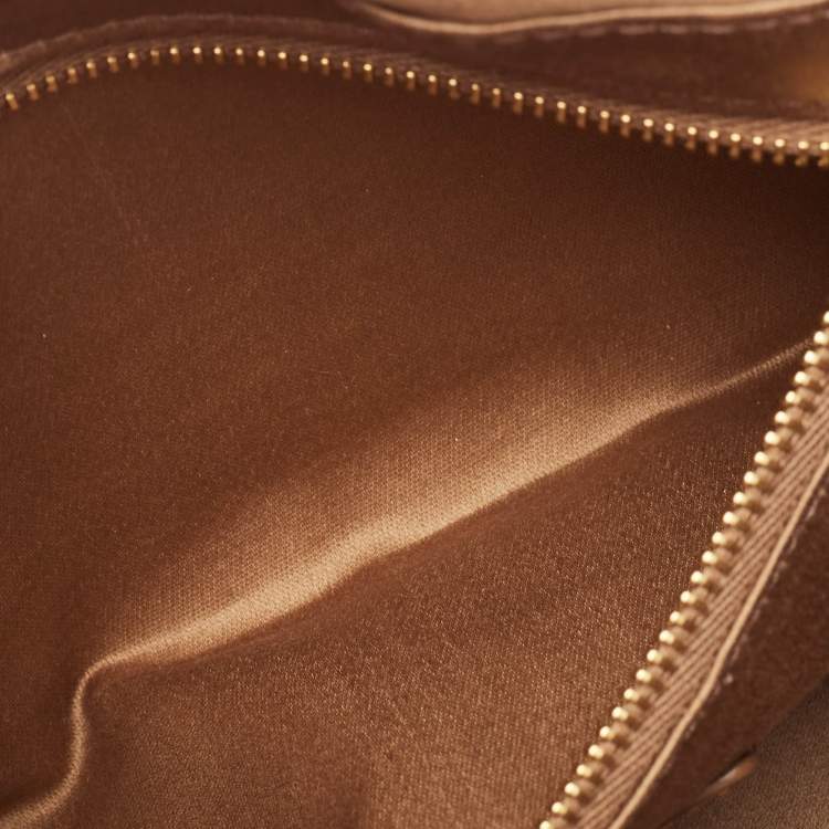 مملوكة مسبقًا Miu Miu Brown Matelassé Leather Arcadie Satchel