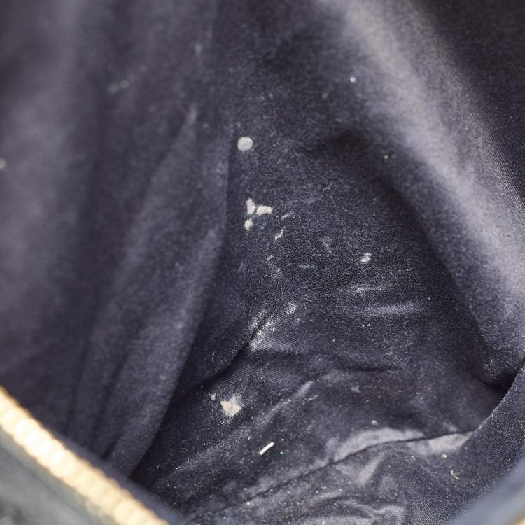 Pre Owned Miu Miu Black Soft Leather Double Zip Tote