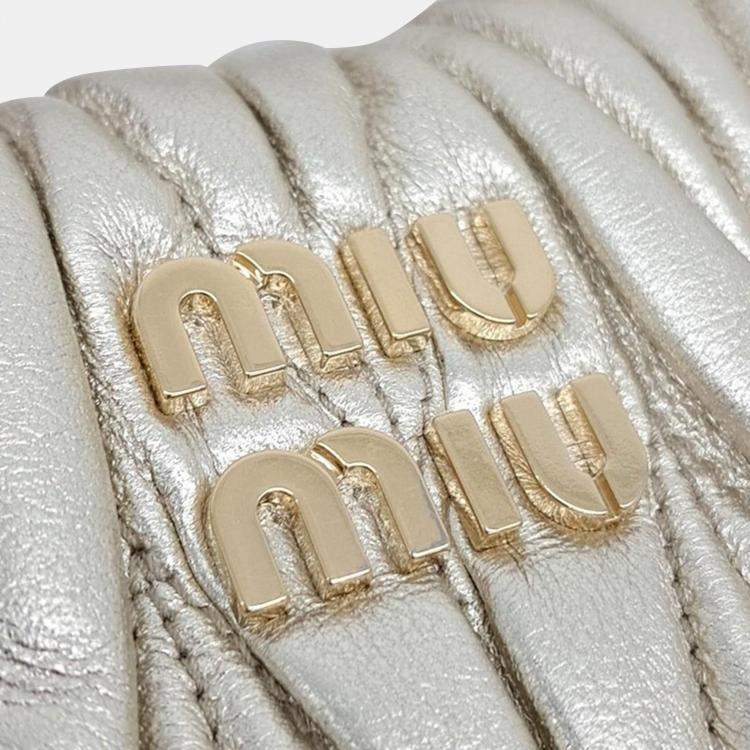 Pre Owned Miu Miu Wander Matrace Hobo Bag Mini