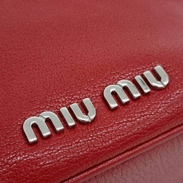 Pre Owned Miu Miu Madras Tote And Shoulder Bag