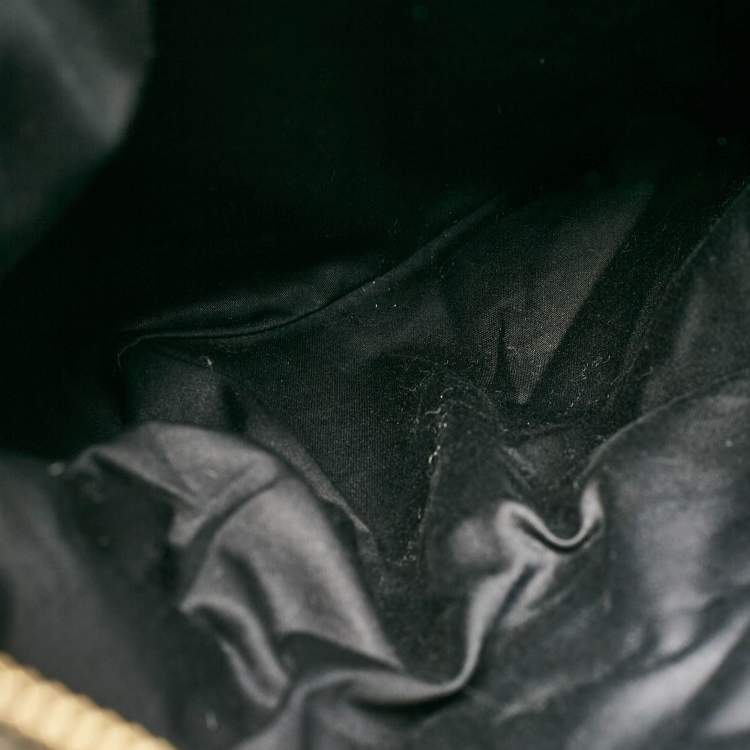 Pre Owned Miu Miu Black Leather Fold Over Shoulder Bag
