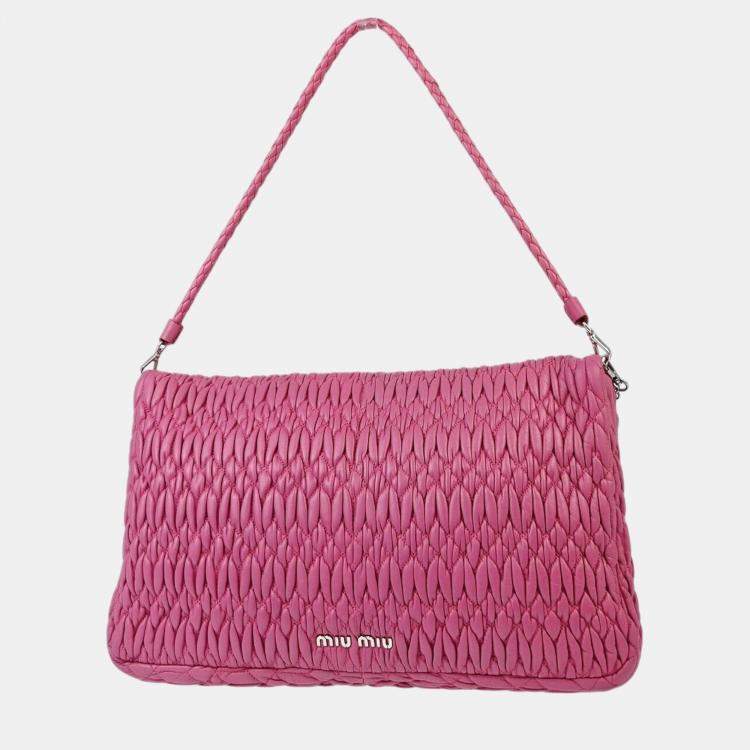 Miu Miu Pink Nappa Crystal Handbag Miu Miu | TLC