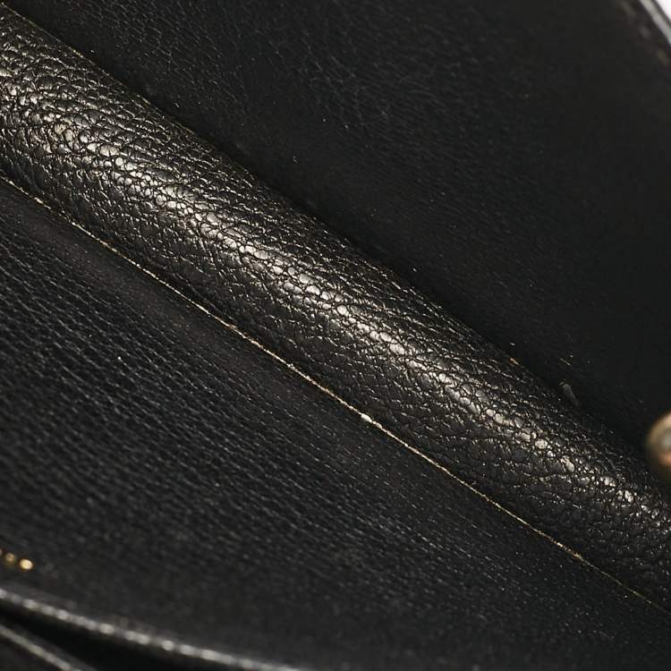 Pre Owned Miu Miu Beige/Black Lizard Embossed Leather Crossbody Bag