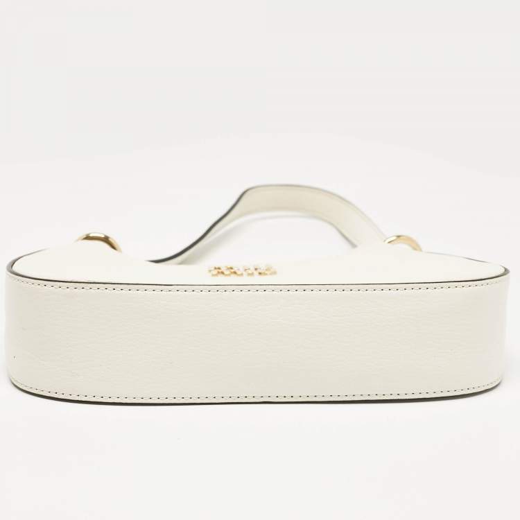 Pre Owned Miu Miu White Madras Leather Hobo