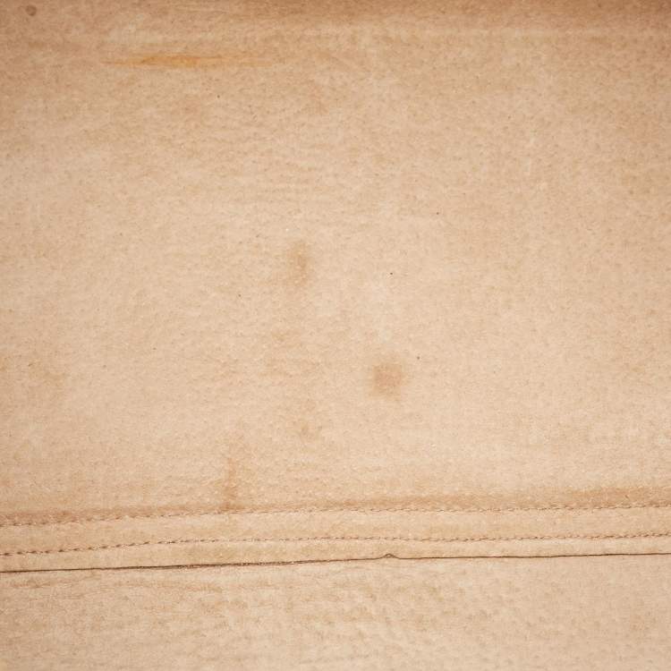 Pre Owned Miu Miu Beige Leather Paloma Top Handle Bag