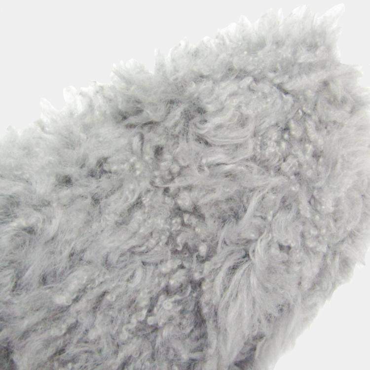 Pre Owned  Miu Miu Grey Fur Shoulder Bag