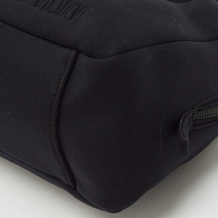 Pre Owned Miu Miu Black Neoprene Pocket Boston Bag 