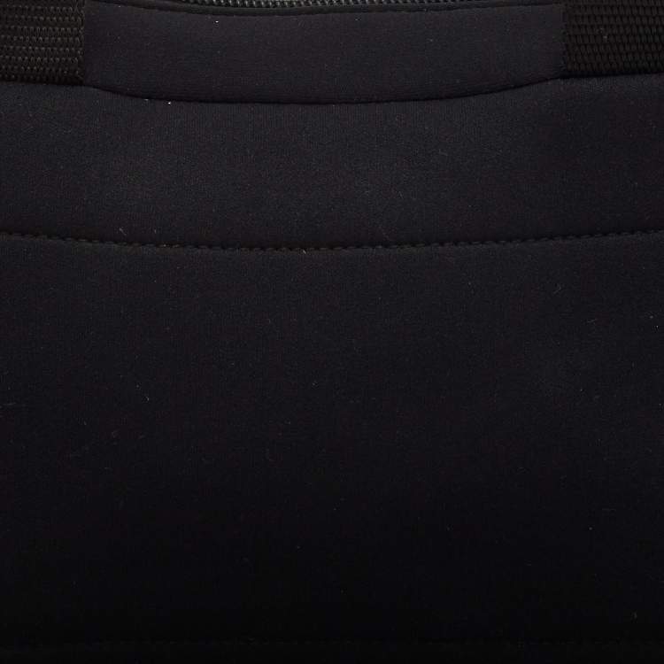 Pre Owned Miu Miu Black Neoprene Pocket Boston Bag 