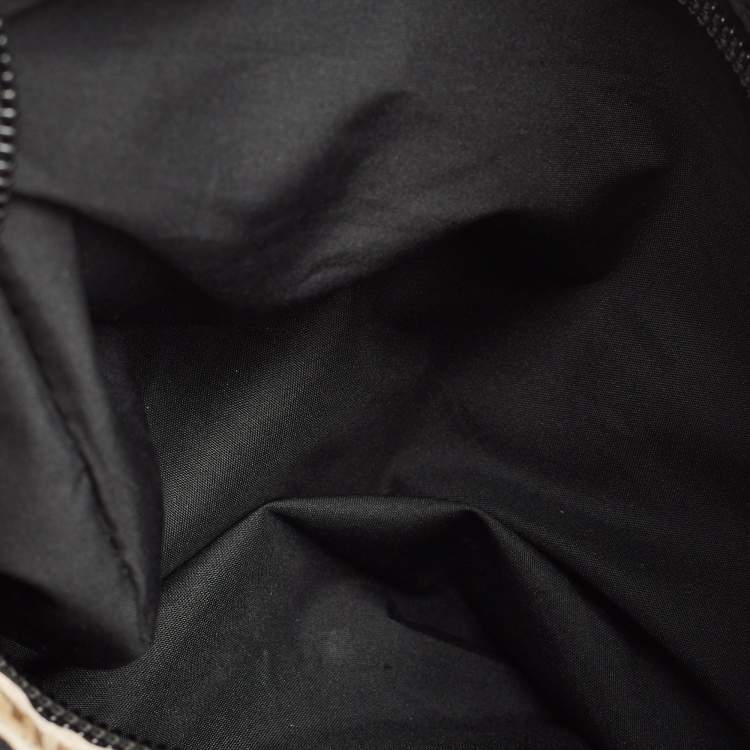 Pre Owned Miu Miu Black Neoprene Pocket Boston Bag 