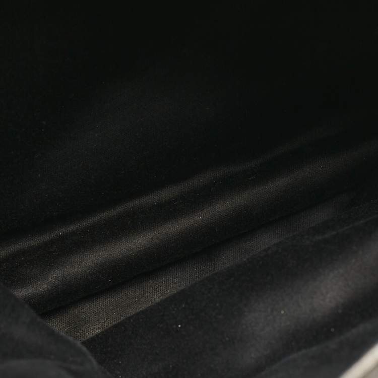 Pre Owned Miu Miu Black Matelasse Leather Biker Tote