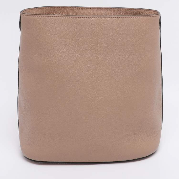 Pre Owned Miu Miu Beige Leather Shoulder Bag