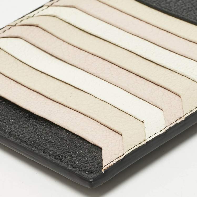 Pre Owned Miu Miu Multicolor Madras Leather Zip Card Holder