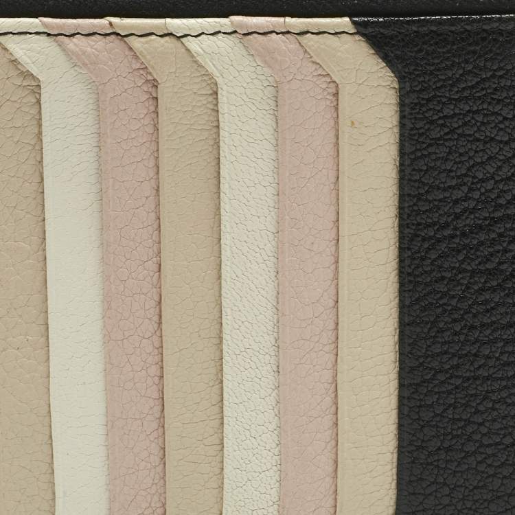 Pre Owned Miu Miu Multicolor Madras Leather Zip Card Holder