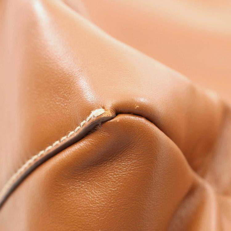 Pre Owned Miu Miu Ivy Large Brown Leather Tote Bag