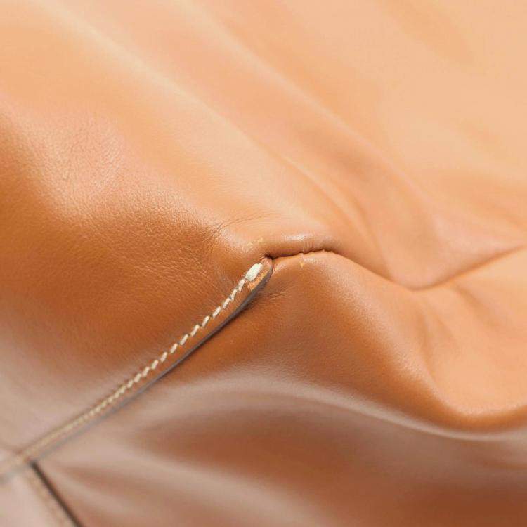 Pre Owned Miu Miu Ivy Large Brown Leather Tote Bag