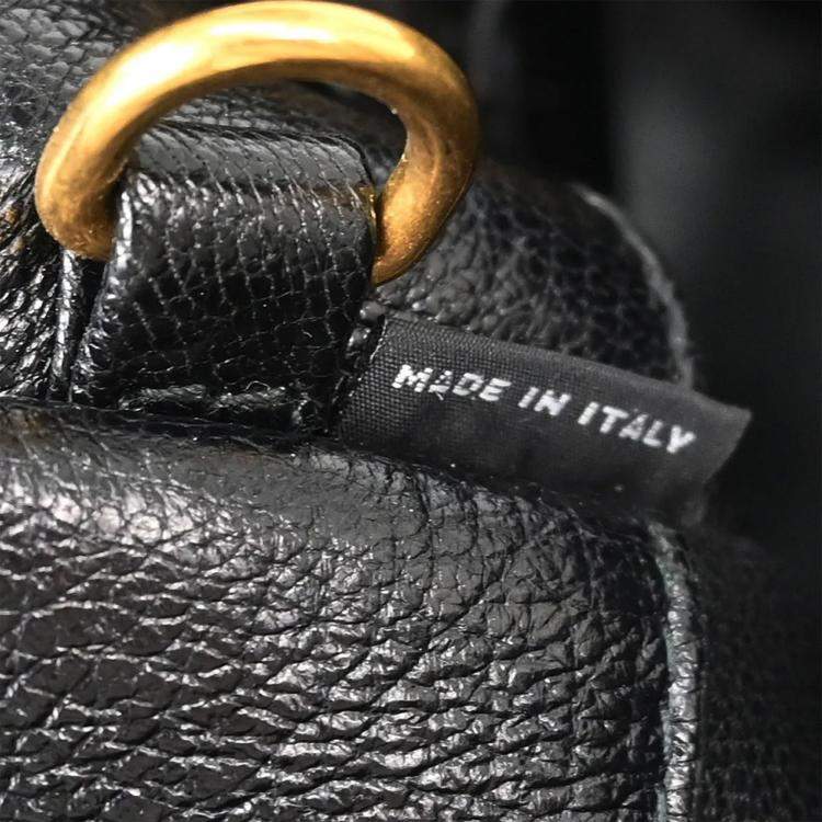 Pre Owned Miu Miu Blue Denim Biker 2way Handbag