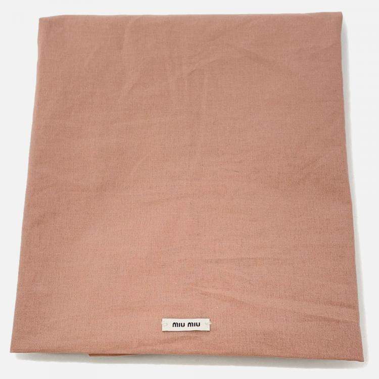 Pre Owned Miumiu Pocket Bag Black Nappa Leather