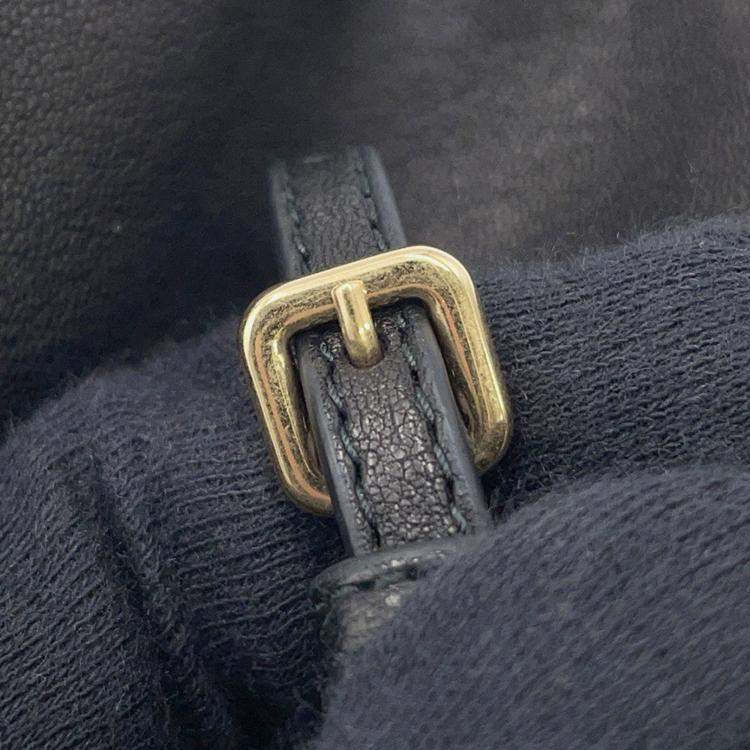 Pre Owned Miumiu Mini Bag Black Leather