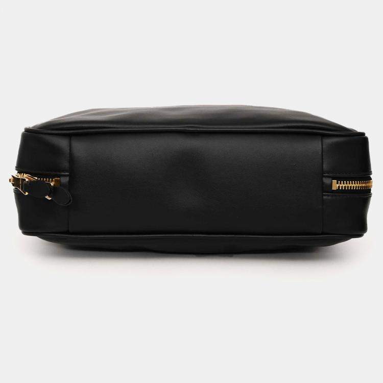 Pre Owned Miu Miu Black Leather 'Beau' Shoulder Bag