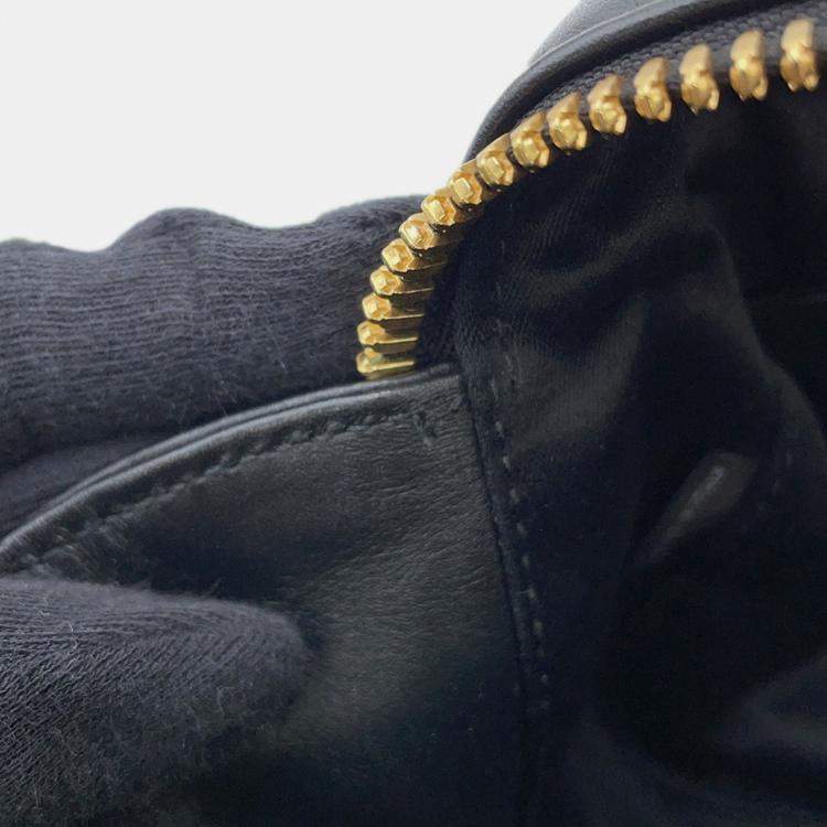 Pre Owned Miu Miu Miu Handbag Arcadi Leather 2-Way Black