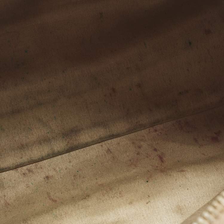 Pre Owned Miu Miu Bauletto Beige Vitello Shine Leather Satchel