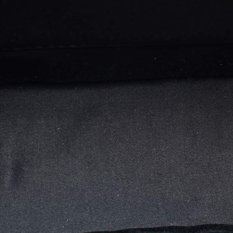 Pre Owned Miu Miu Pushlock Flap Black Leather Crossbody Bag