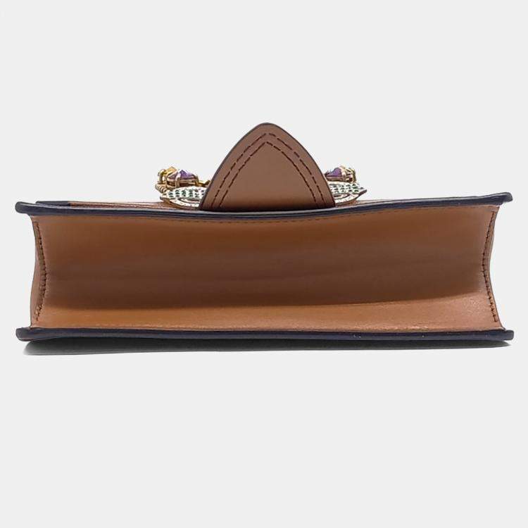 Pre Owned Miu Miu Brown Leather Lady Bag