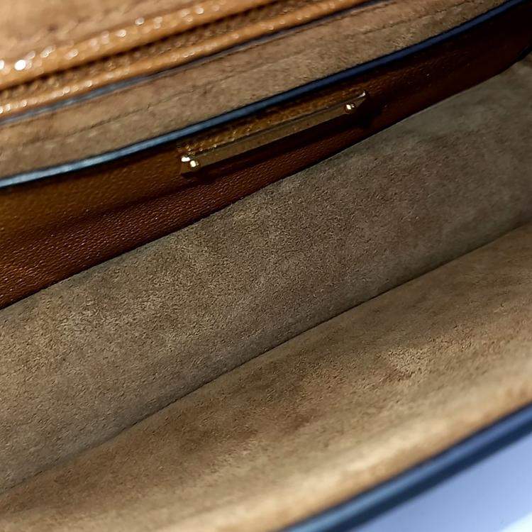 Pre Owned Miu Miu Brown Leather Lady Bag