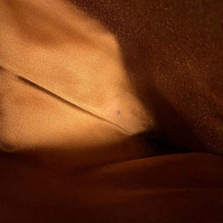 Pre Owned Miumiu Bo Bag Cognac Leather Size Large