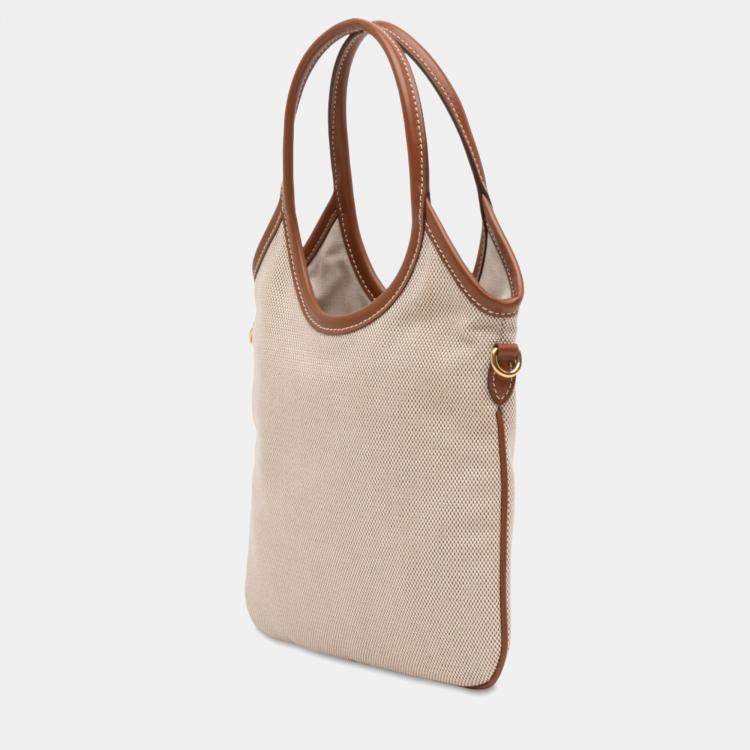 Pre Owned Miu Miu Brown Canvas Ivy Satchel